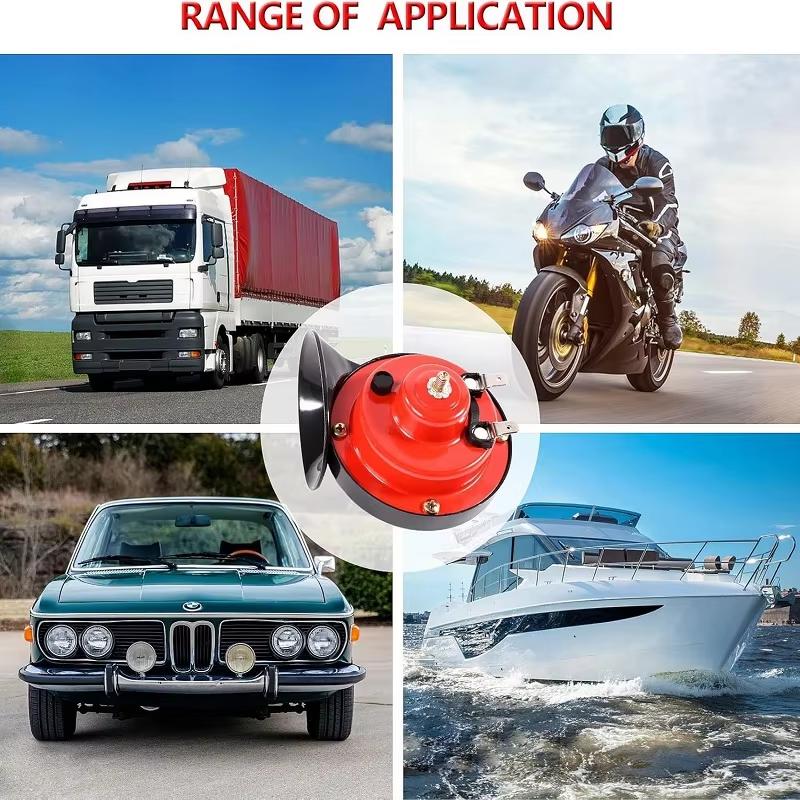 12V Super Loud Train Horns 300DB Waterproof Automotive Loudspeaker Universal Car Motorcycle Truck Boat Electric Sound Signal