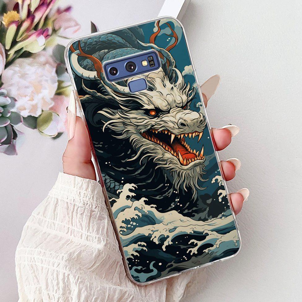 Clear For Samsung Note9 Case Cute Cat Fashion Luxury Painted Soft Cover Phone For Samsung Galaxy Note 9 Case SM-N9600 SM-N960F