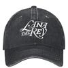 Gorra de Béisbol de Mezclilla Blanca con Logo de Lana Del Rey para Deportes al Aire Libre Estilo Trucker Verano Unisex para Hombres y Mujeres yk Gorras de Béisbol con Diseño Divertido