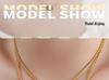 18K Gold Titanium Steel Twist Chain Pendant Necklace - Retro Hip Hop Clavicle Jewelry for Women
