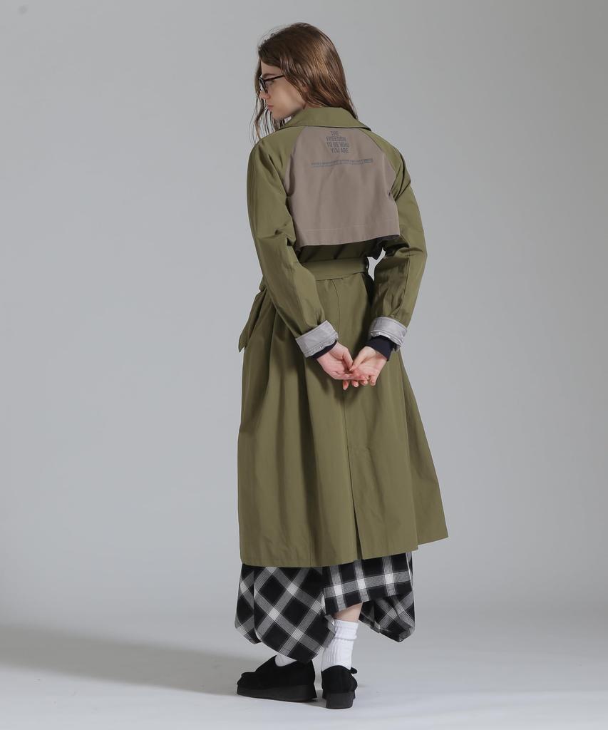 AVIREX COLOR SCHEME TRENCH COAT Women's M 310 Olive 783-5154601