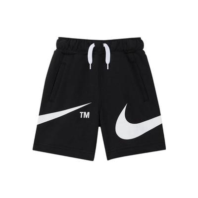 Color Block Lightweight Fleece  Logo Mid-Rise Kids Shorts Kids Shorts Black DO3604-010