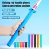 Pokrowiec na wędzisko Antypoślizgowy Miękki Uchwyt Amortyzacja Elastyczny Szybki Demontaż Uniwersalny Rękaw na Wędzisko Ochraniacz Rękojeści