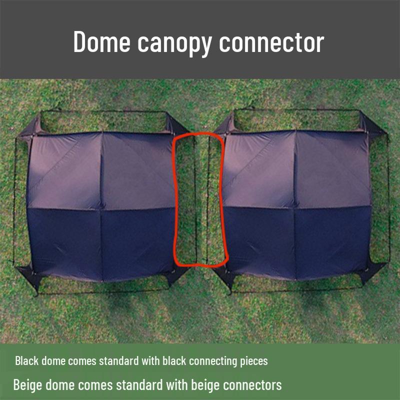 Large Portable Windproof Yurt Tent - Rain & Sun Protection Camping Gazebo