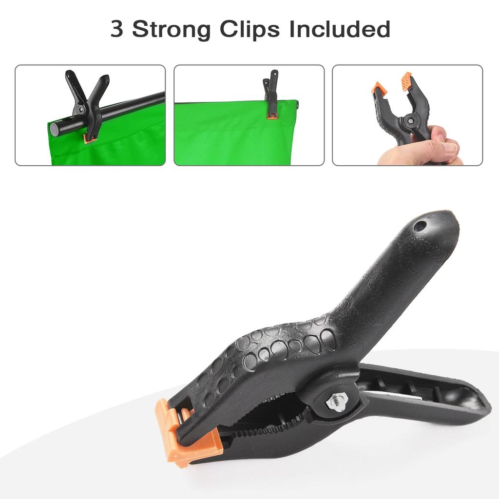 Photography Backdrop Set Lightweight Multifunctional Professional Green Photo Background Cloth with Stand