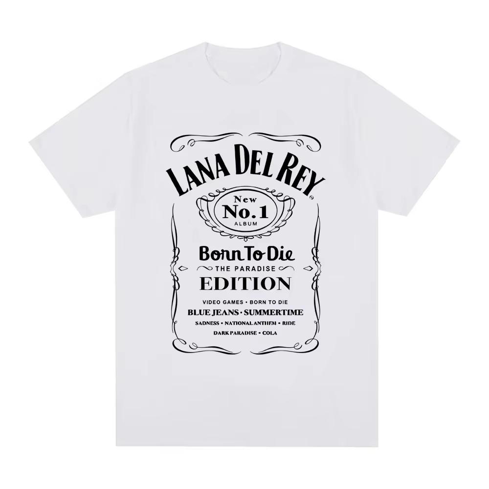 Mens and Womens Fashionable Hiphop Short Sleeved Summer Cotton Casual Soft Tshirt Street Wear Singer Lana Del Rey Tshirt