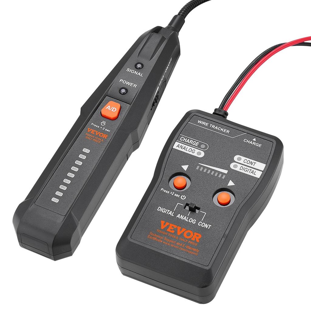 Subterranean Wire Locator, Up To 6.5 FT Detection Depth, Earphone-Included Cable Tracer and Break Detector, 3280 FT Detection Range, Ideal for