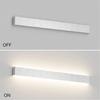 Wall Light Indoor LED 91 cm Warm White 3000 K Silver  Modern  Wall Light for Bedroom Living Room Hallway Stairs