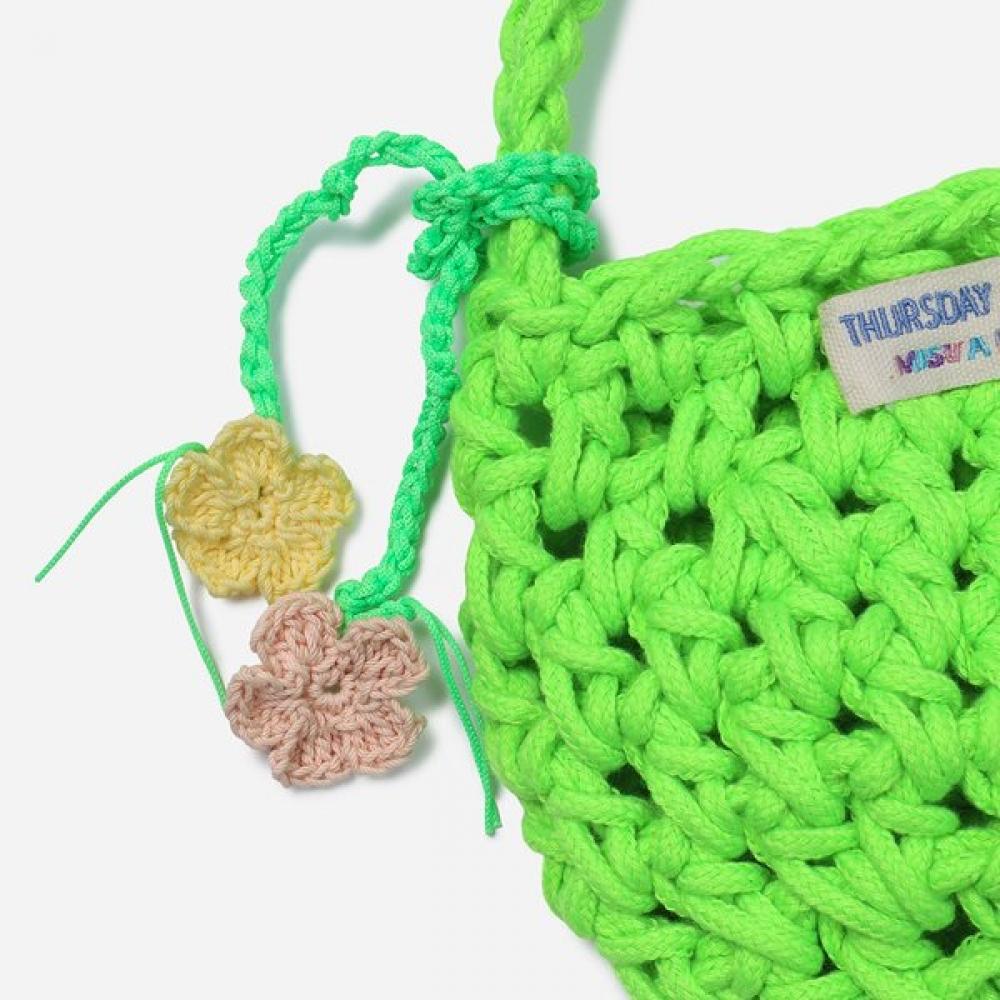 Thursday Island Knitting Bag Fluorescent Green T264mbp236w