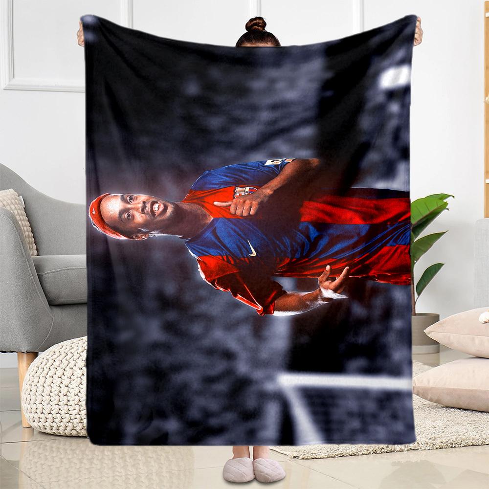 Player Celebrates Victory Moment Blanket Durable Comfort Great for Seaside Couch Livingroom for All Seasons Digital Print