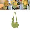 Cute Dinosaur Plush Crossbody Bag For Girls Handheld Toy Style With Elliptical Shape And Zipper