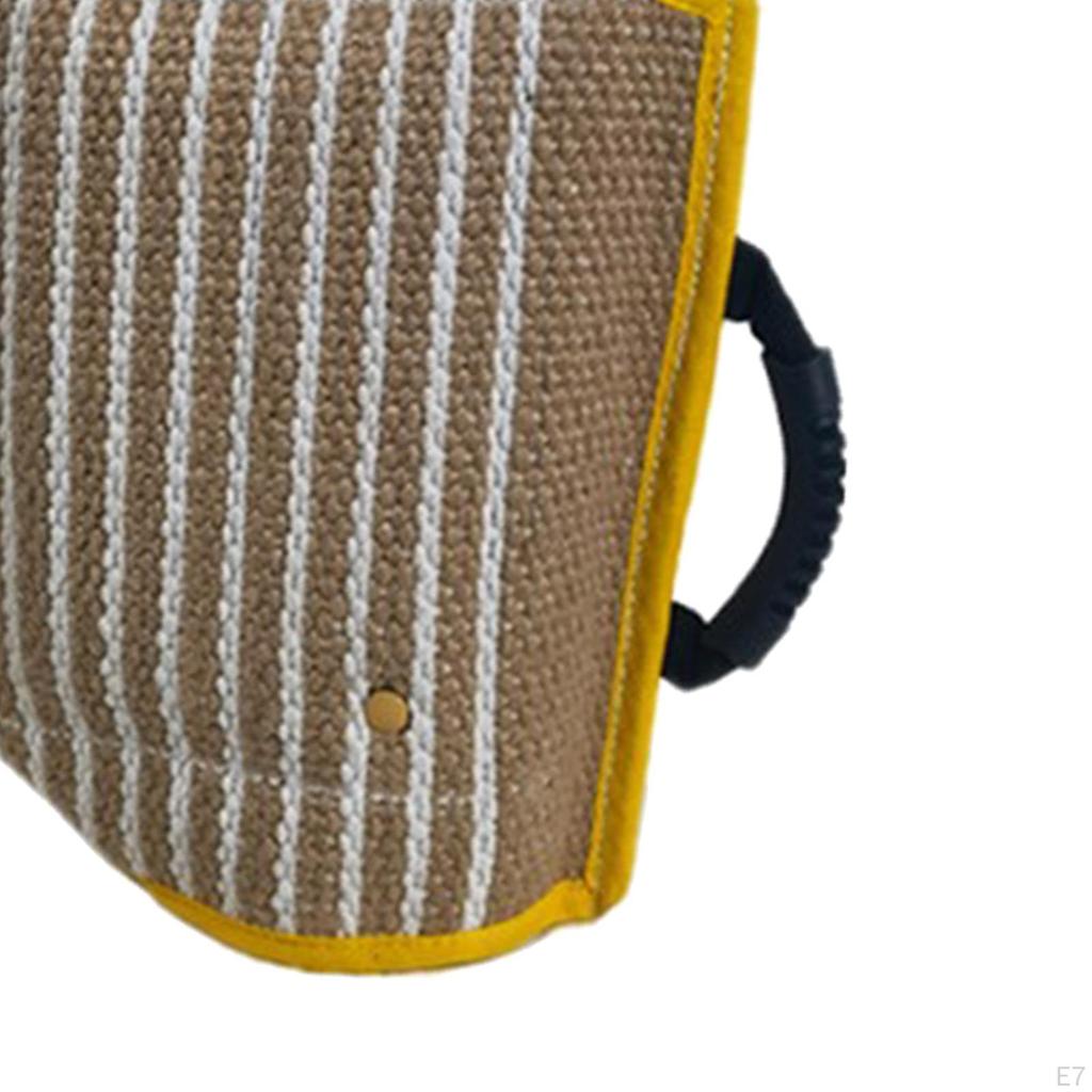 Soft Jute Cover Jump Training Dogs Chew Toys Tug for German Schutzhund Work Dog Young