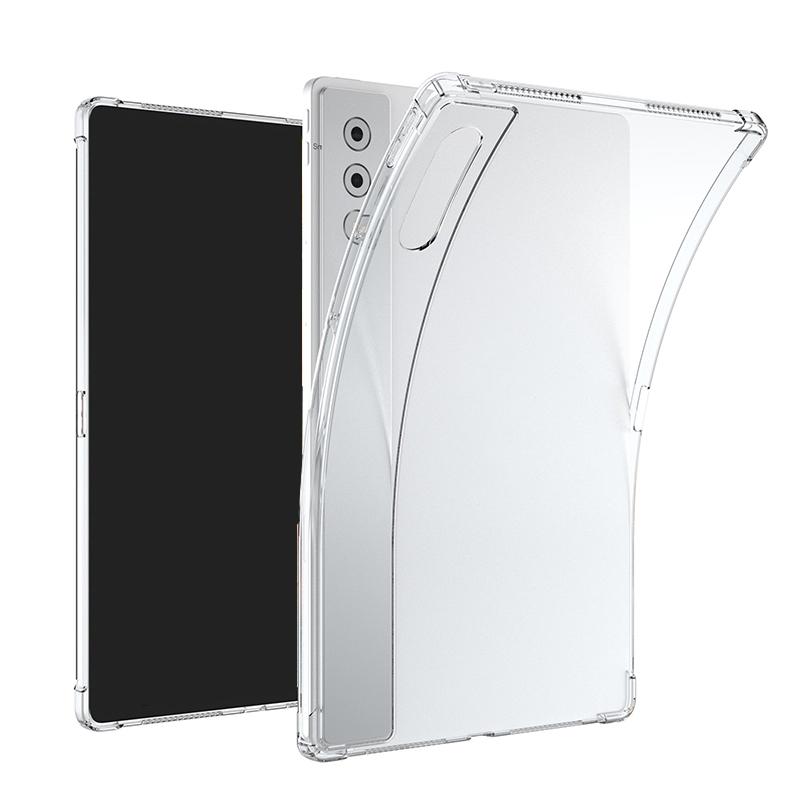 For Yoga Pad Pro 12.7 Inch Tablet Case Transparent TPU Soft Cover Anti-Slip With Air Bags Anti-Drop & Scratch Tablet Sleeves
