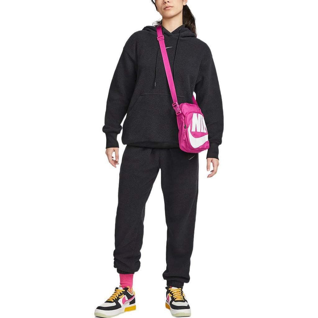 Nike Sweatshirts Women's Black Hooded Moderate Regular DQ6841-010