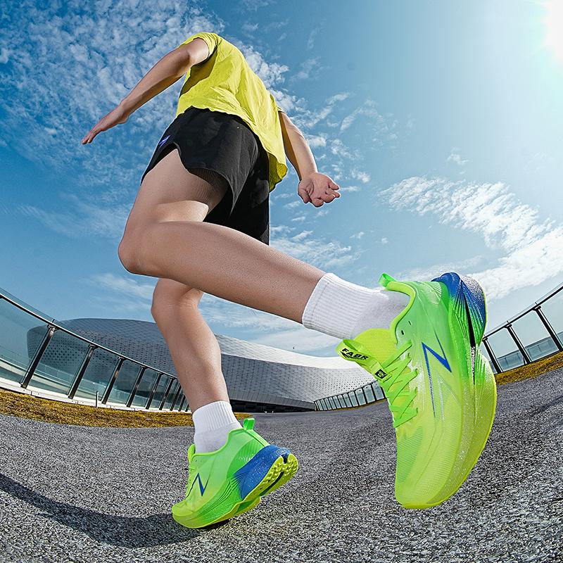 Antiskid Sneaker Sport Reticular Airy Speciality Marathon Male Running Shoes Carbon Board Ultralight Women'S Sports