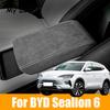 For BYD Seal U Sealion 6 Song Plus 2024 2025 Central Control Leather Armrest Box Protective Cover Car Interior Accessories