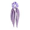 Long Style Hair Rope High Elastic Handmade Pleated Long Bowknot Ribbon Hair Tie Adjustable Hair Accessories