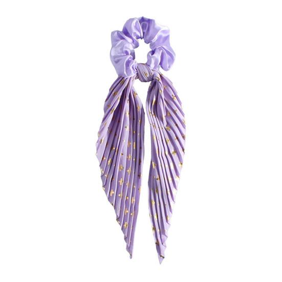 Long Style Hair Rope High Elastic Handmade Pleated Long Bowknot Ribbon Hair Tie Adjustable Hair Accessories