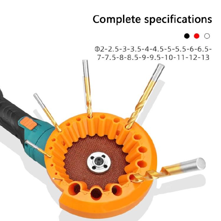 Comprehensive 20 Hole Drill Bit Sharpener and Glove Set Easy Operations Multipurpose Grinder Attachment Grinding Tool