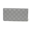 Used 12564 Portefeiulle Braza N60195 7940 New Logo Embossed Gray Bifold Damier Infini Pale Blue Men's from Japan