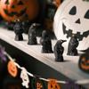 50 Pcs Figurines Resin  Figures Black Summer Decor Resin Animals For Halloween Scene Decor