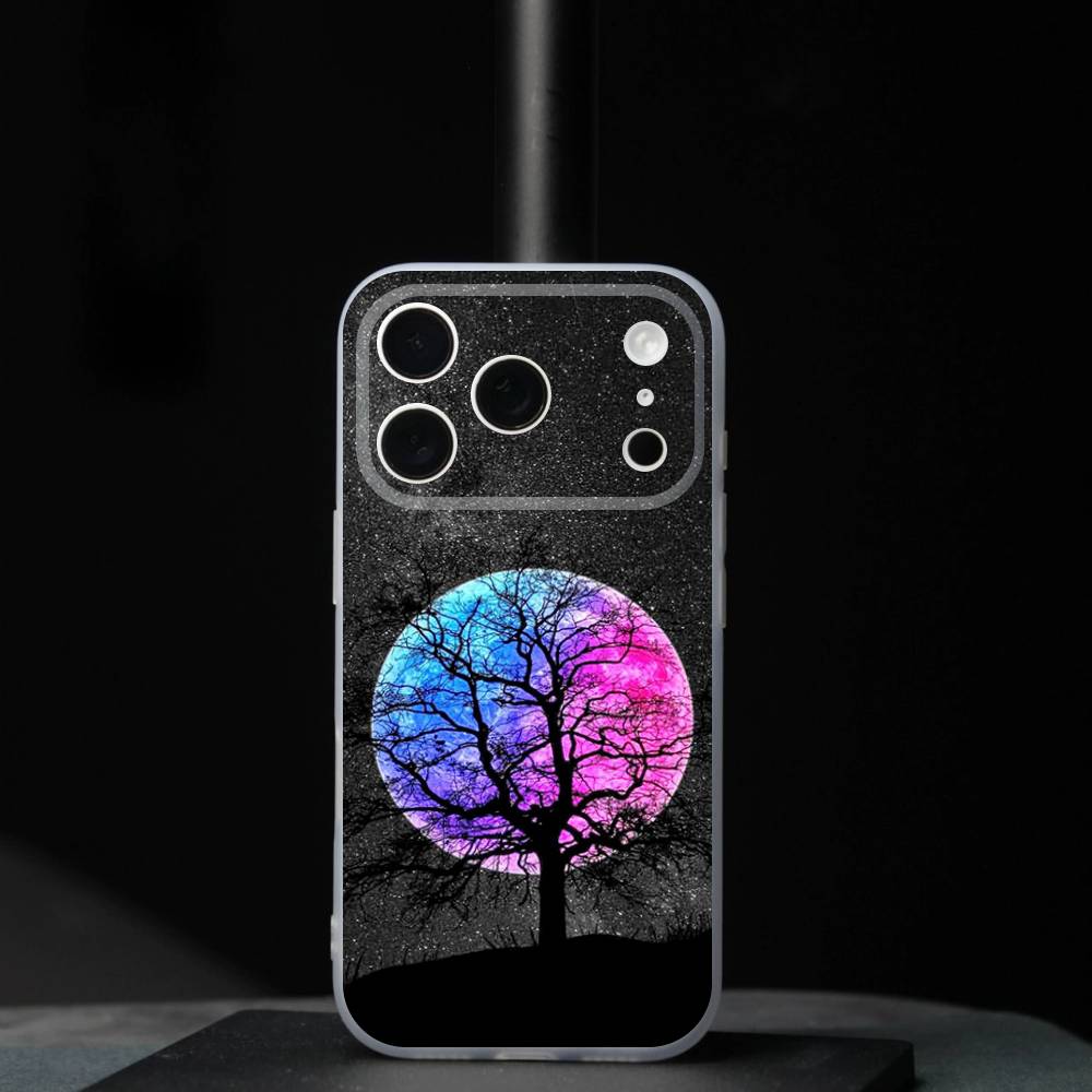 Moon Galaxy Universe Cool For iPhone 11,12,13,14,15,16,17,Pro,Max,Plus,Mini,SE4,E Phone Case Magnetic For Magsafe Wireless