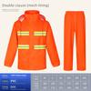 Sanitation Workwear Raincoat, High-Visibility Reflective, Two-Piece, Unisex Outdoor Work Waterproof Suit