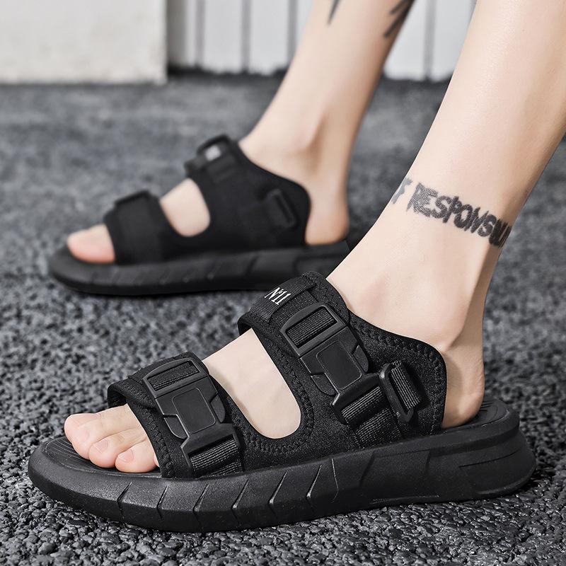 

2025 новая летняя пляжная обувь мужские вьетнамки ношение тапочек спорт вождение подростковые двойного назначения мужские крутые 39