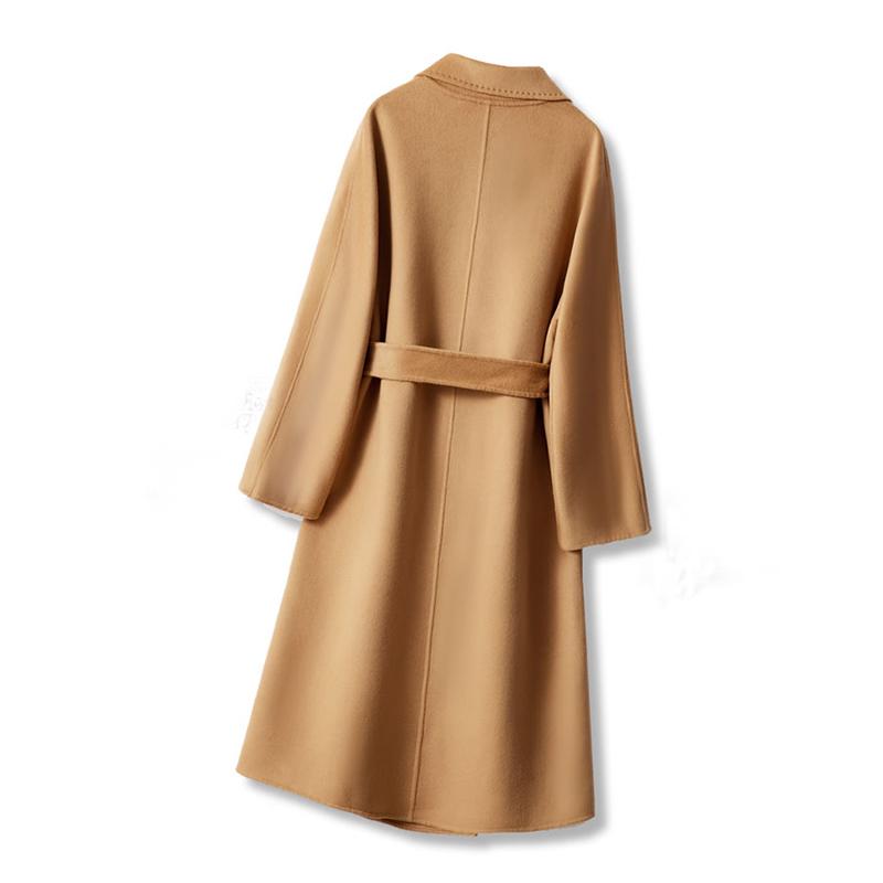 100% Wool Women Coat MODERN NEW SAGA Autumn Wool Long Coat Handmade Pea Coat Winter Warm Wool Long Jacket Overcoat