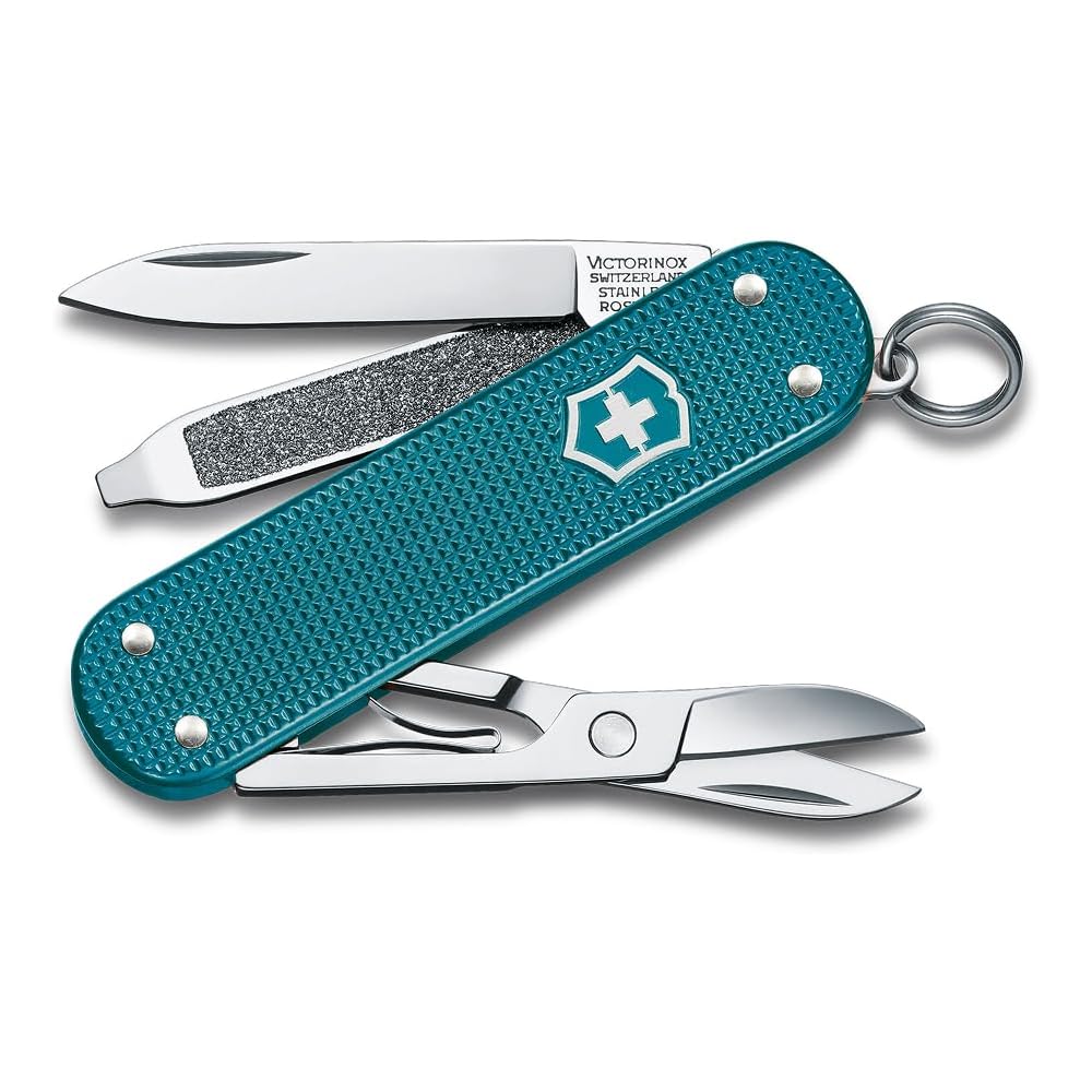 Victorinox Classic Alox Wild Jungle Swiss Army Knife 5 Functions Compact Lightweight Multi-Tool