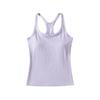 Women's Padded Racerback Tank Top: High Elasticity, Trendy, Perfect for Sports & Fitness.