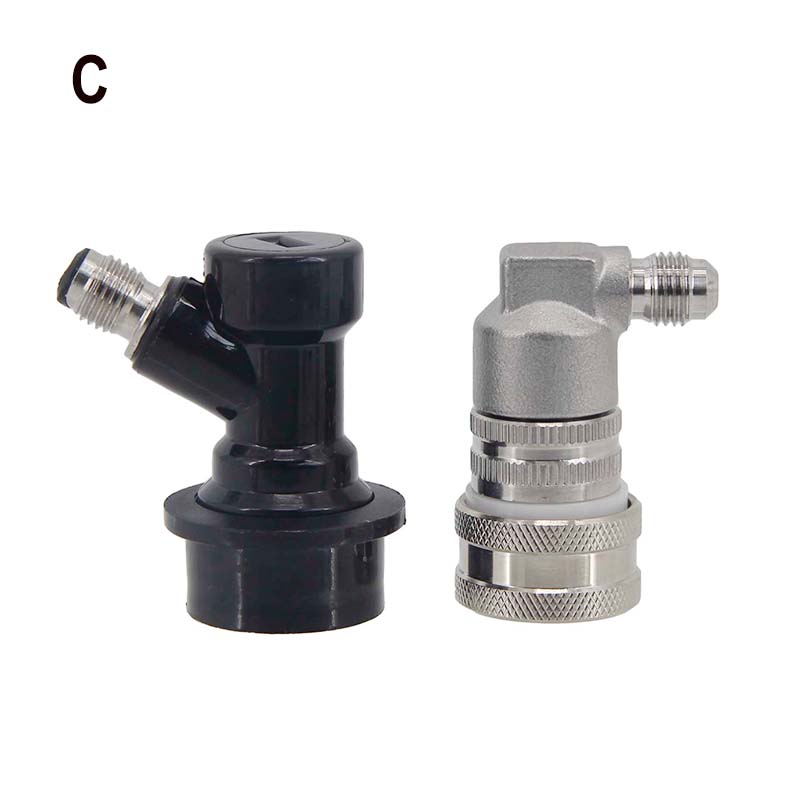Mini-Fass Ball Lock Zapfhahn Spender Inklusive 50cm Silikonschlauch 304 Edelstahl Spender Homebrew Spear