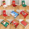 Santa Cartoon Christmas Claus Print Chair Covers Tablecloths Family Festivities