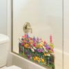 Rural Daisies, Flower Bed Fences, Home Decoration, Glass Doors and Windows, Static Window Stickers