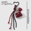 New Woven Rope Bow Keychain DIY Sweet Pendant Heart Bag Keyrings