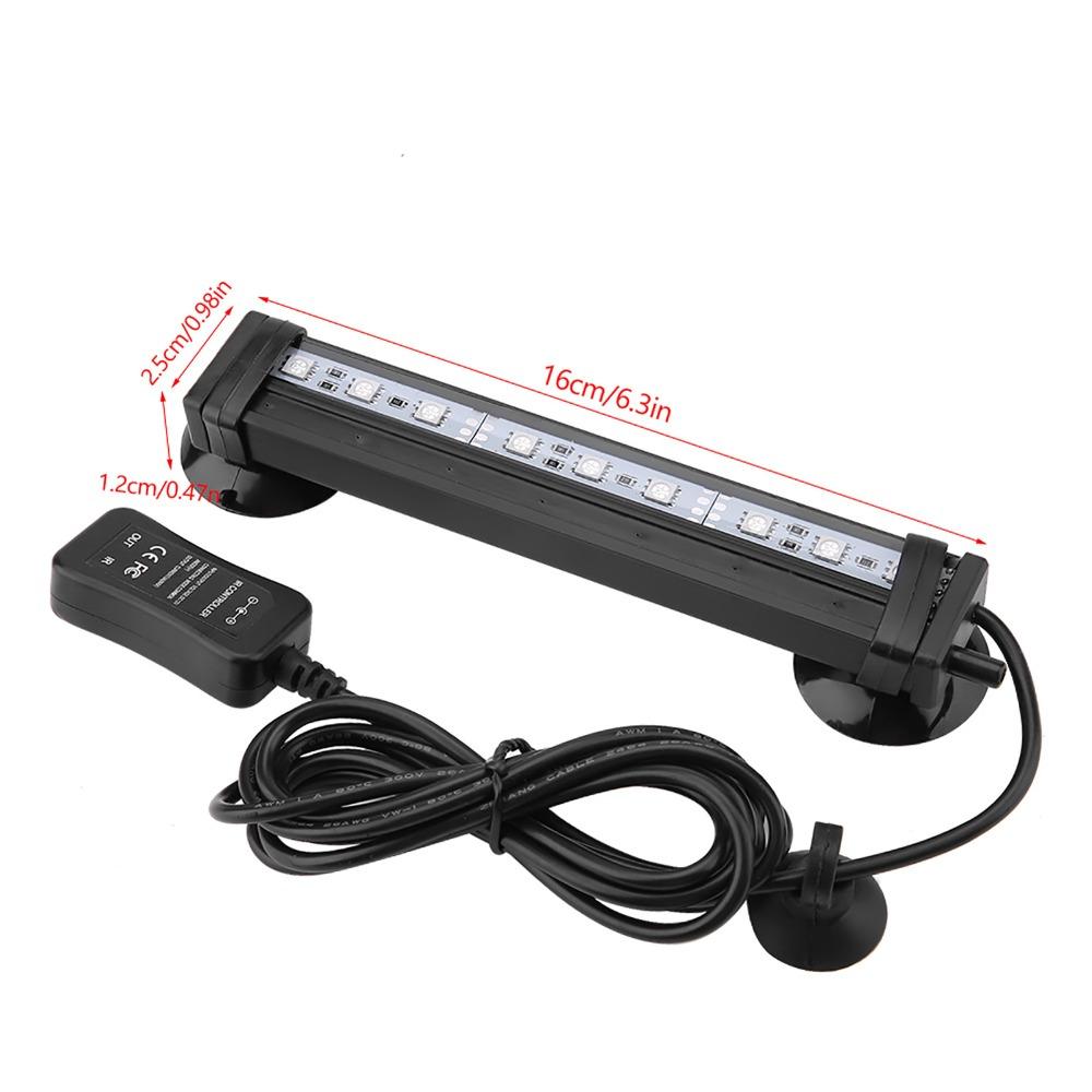 Colorful Lighting Remote Control Fish Tank Light Color Change LED Technology Bubble Light Bubble Effect RC Tank Light Aquarium