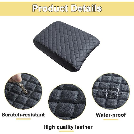 PIMCAR Center Console Cover For  2024 2025 Honda Pilot, 2024 2025 2026 Honda Ridgeline/Passport Ized Armrest Cover Leather Interior Accessories