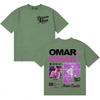 2026 Rapper Omar Courtz Primera Musa Gothic Unisexs Womens Double Sided T Shirts Oversized Cotton Vintage Pop Short Sleeve Tshirt