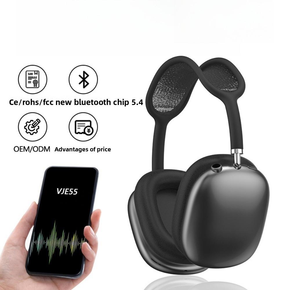 Bluetooth 5.4 Headset Mesh Head Bow True Wireless Knob Keys Music