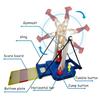 Gymnastics Challenge Game 360 Degrees Rotating Gymnastics War Game Parent-children Interactive Gymnastics Board Game Toddlers Boys Girls Gift
