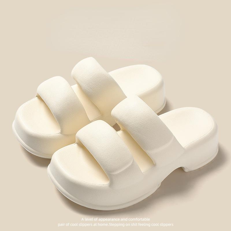 

Тапочки на толстой подошве. Женские летние пляжные сандалии с мягкой подошвой.