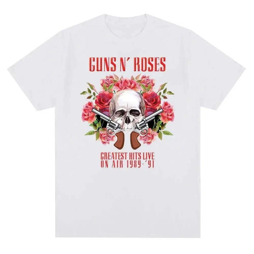 Guns N Roses Grafikdruck Herren T-Shirt Vintage Sommer Streetwear Kurzarm T-Shirt Mode O-Ausschnitt Übergröße T-Shirt Unisex Oberteile