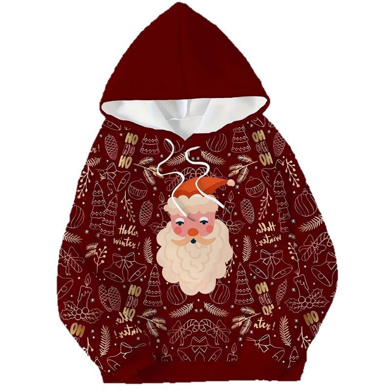 Womens Casual Hooded Sweatshirt With Cherry Anime Digital Print Air Layer Fabric Regular Fit