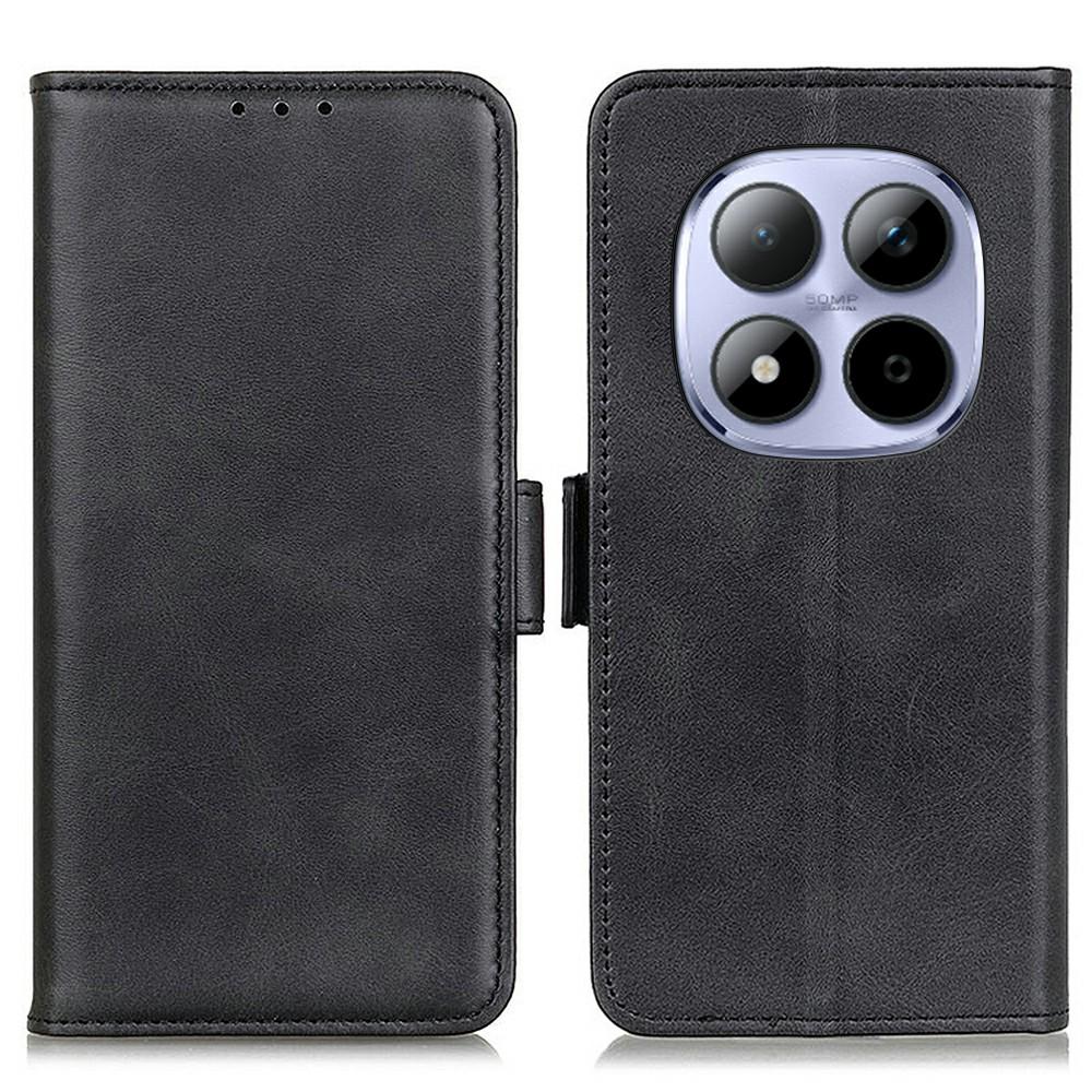 Pro Xiaomi Redmi Note 15 Pro 4G (Globální) Pouzdro Stojan Textura hovězí kůže PU kůže Kryt na telefon