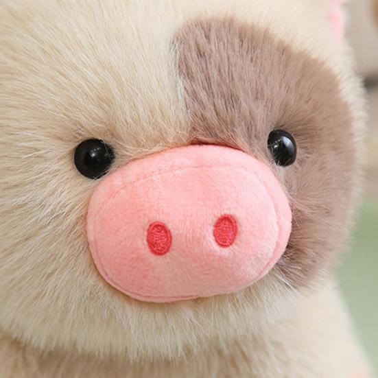 Yousheng Piggy Doll Plush Toy Soft Stuffed Pig Plush Cushion Realistic Pig Plush Toy Bedside Companion Birthday Gift Holiday Present Decorative Toy