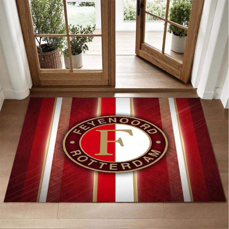 Feyenoord Design Crystal Velvet Rug Soft Decorative Mat for Bedroom Entrance