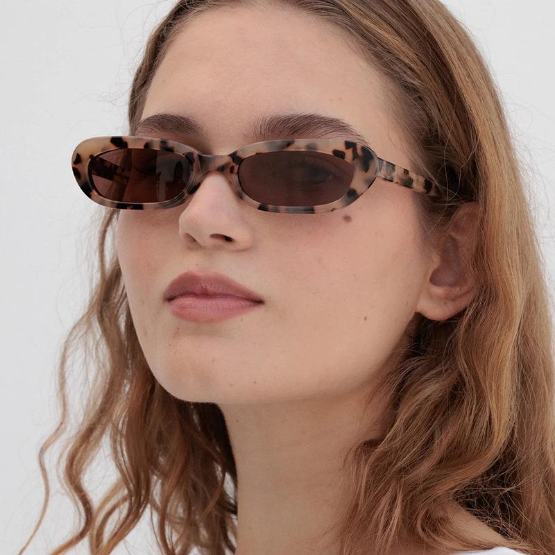 Women's Sunglasses, Fashionable Narrow-frame Sunglasses, Small-frame Cat Eye Sunglasses.