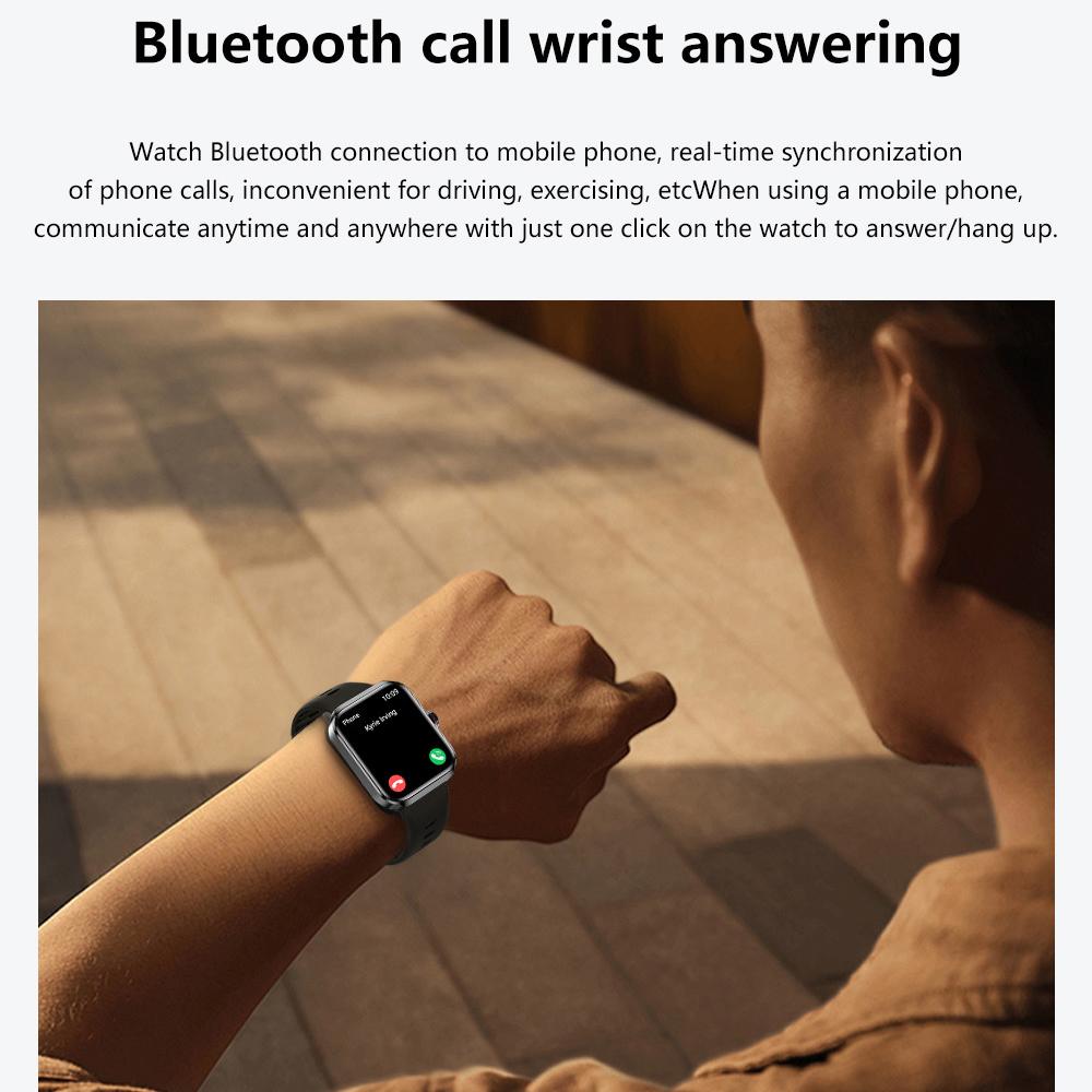 Outdoor Sport Fitness Tracker Smart Watch 1.78"  Screen Blue Tooth Call SOS Men Women Heart Rate GPS Waterproof Smartwatch