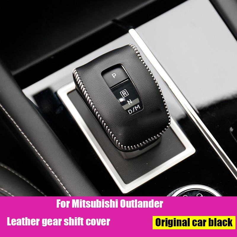 For Mitsubishi Outlander Leather gear shift sleeve, gear lever protection sleeve, interior modification 60 01
