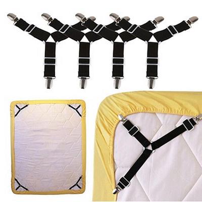 2Pcstriangle Suspender Holder Bed Mattress Sheet Straps Clips Grippers Fasteners
